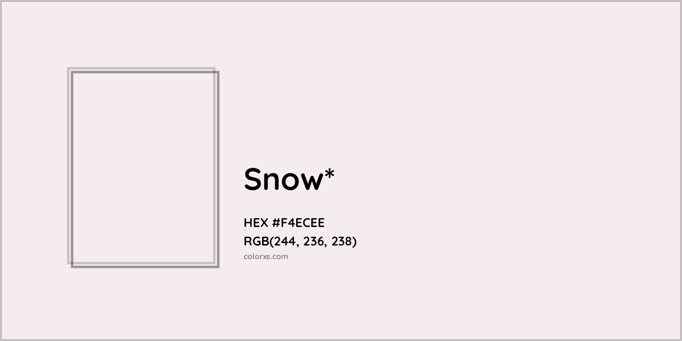 HEX #F4ECEE Color Name, Color Code, Palettes, Similar Paints, Images
