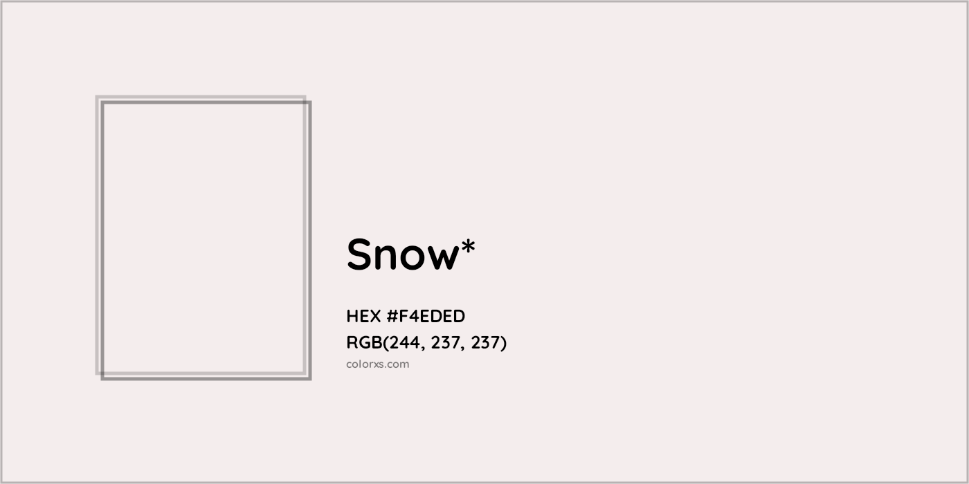 HEX #F4EDED Color Name, Color Code, Palettes, Similar Paints, Images