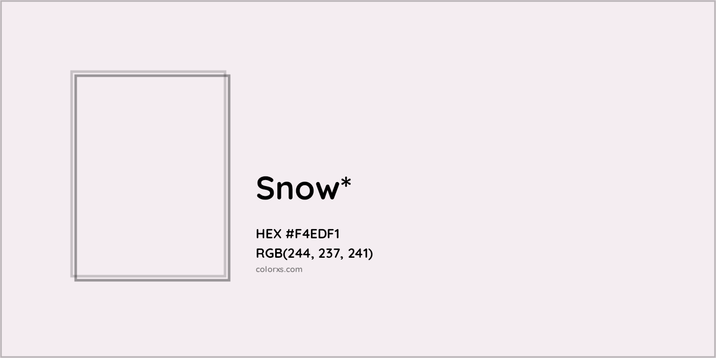 HEX #F4EDF1 Color Name, Color Code, Palettes, Similar Paints, Images