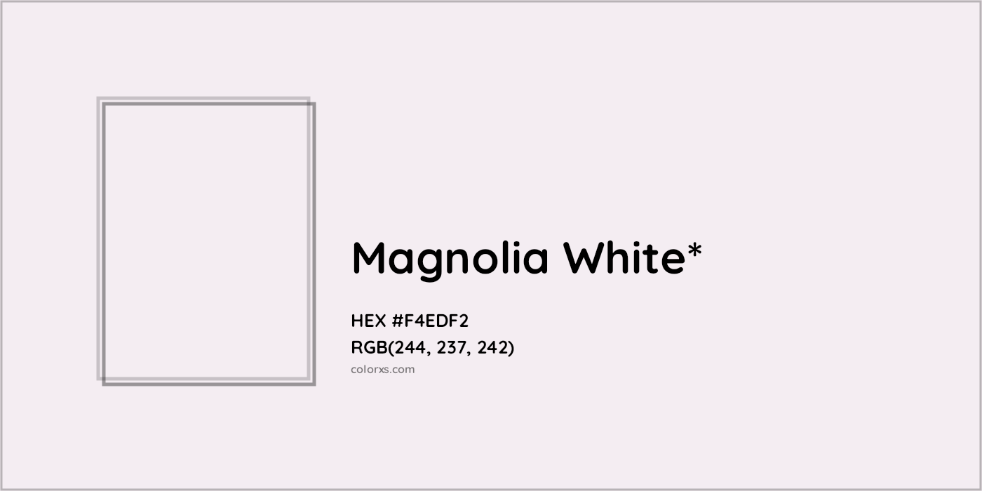 HEX #F4EDF2 Color Name, Color Code, Palettes, Similar Paints, Images