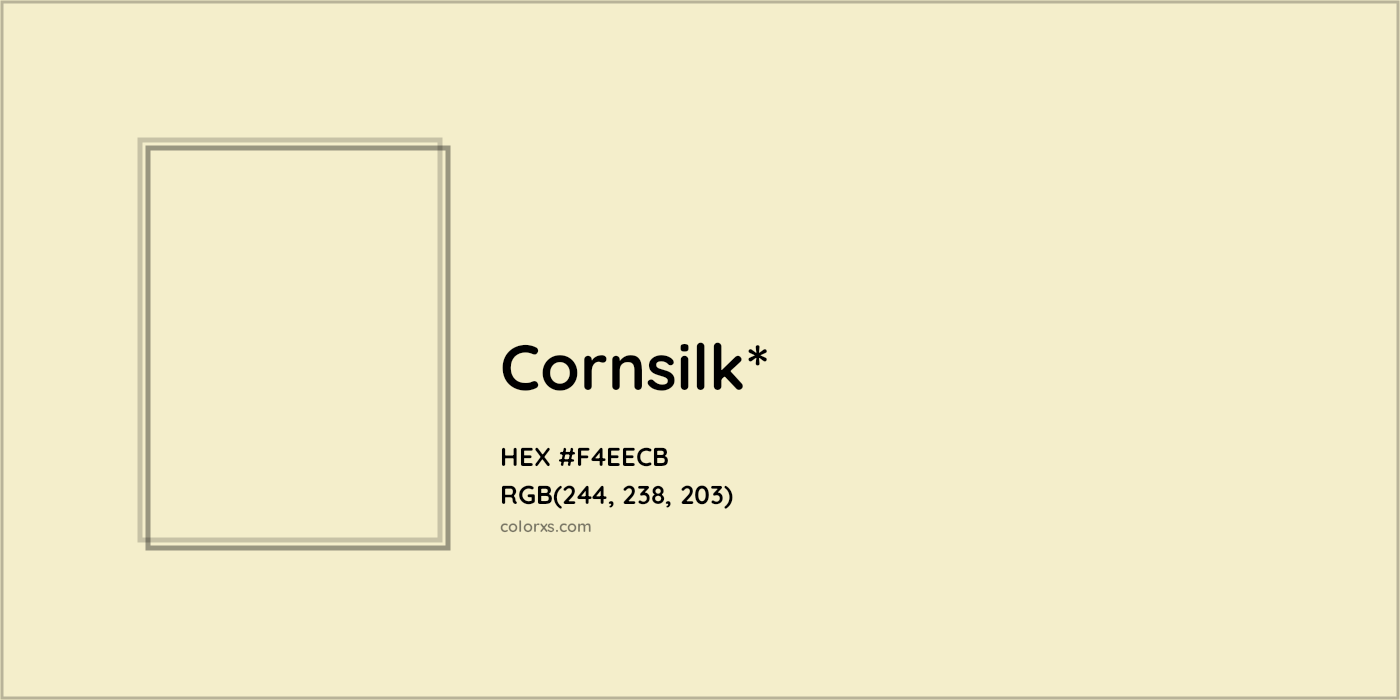 HEX #F4EECB Color Name, Color Code, Palettes, Similar Paints, Images