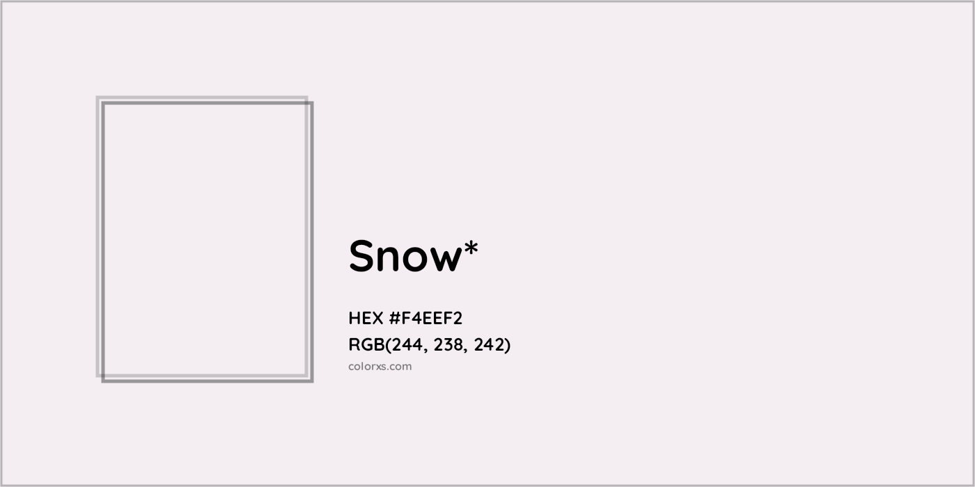 HEX #F4EEF2 Color Name, Color Code, Palettes, Similar Paints, Images
