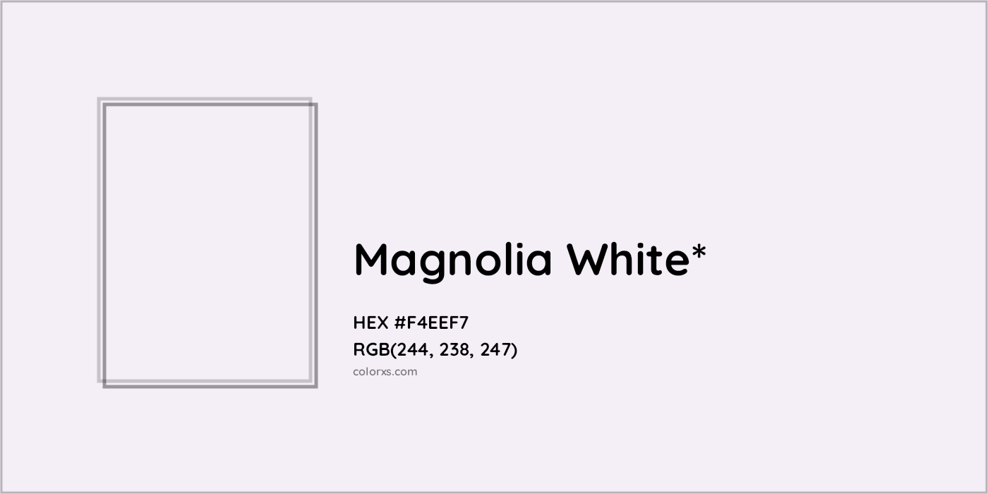 HEX #F4EEF7 Color Name, Color Code, Palettes, Similar Paints, Images