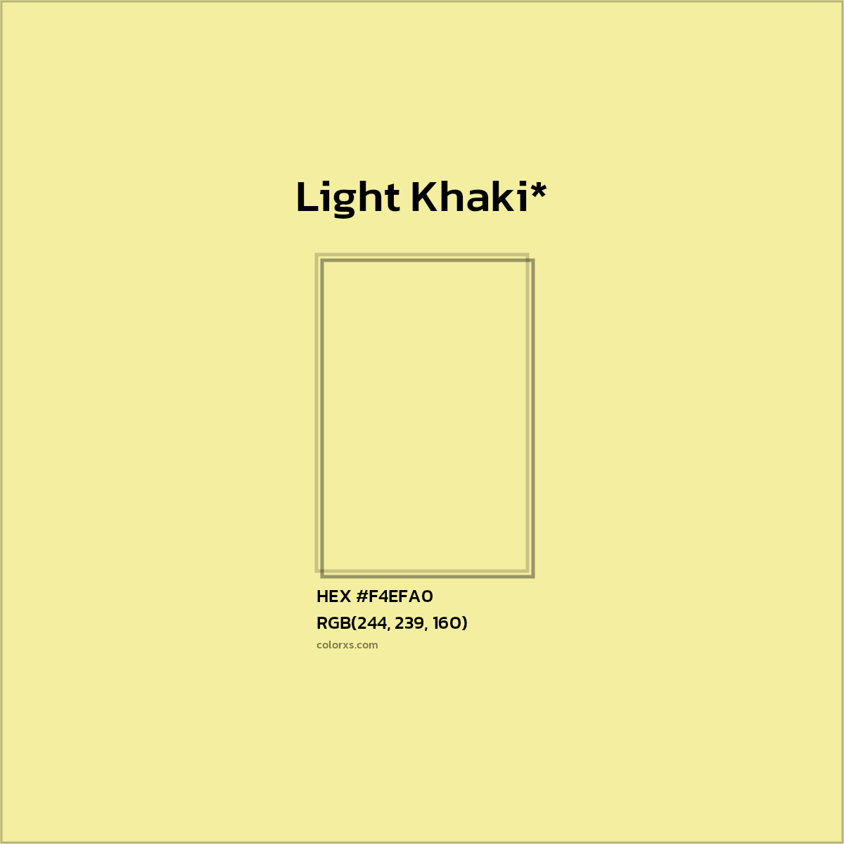 HEX #F4EFA0 Color Name, Color Code, Palettes, Similar Paints, Images