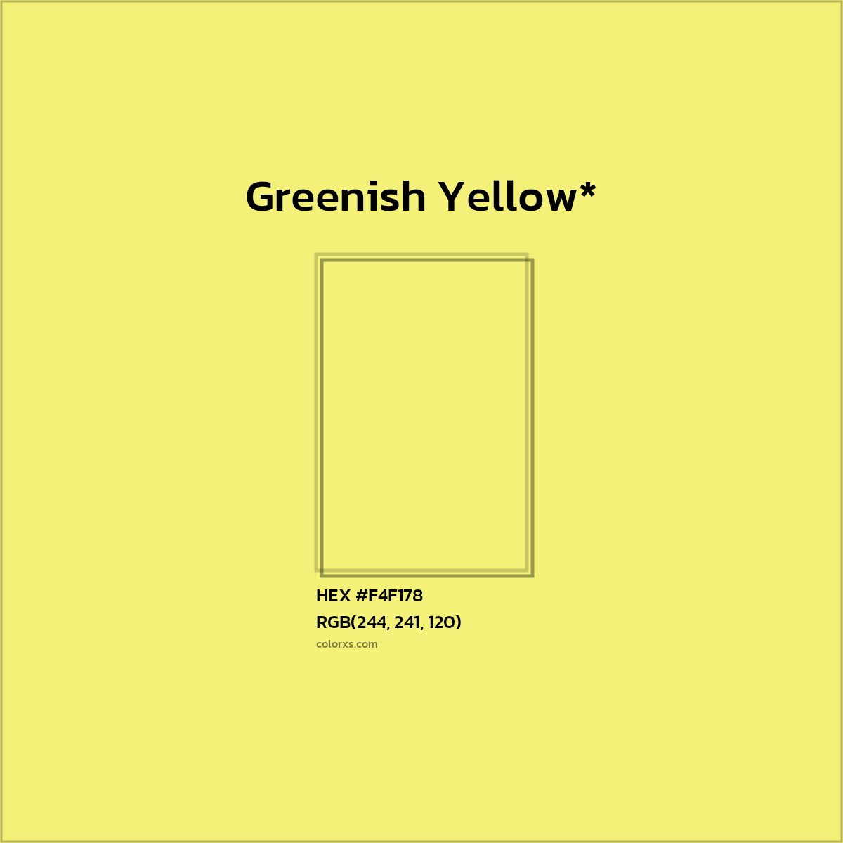 HEX #F4F178 Color Name, Color Code, Palettes, Similar Paints, Images