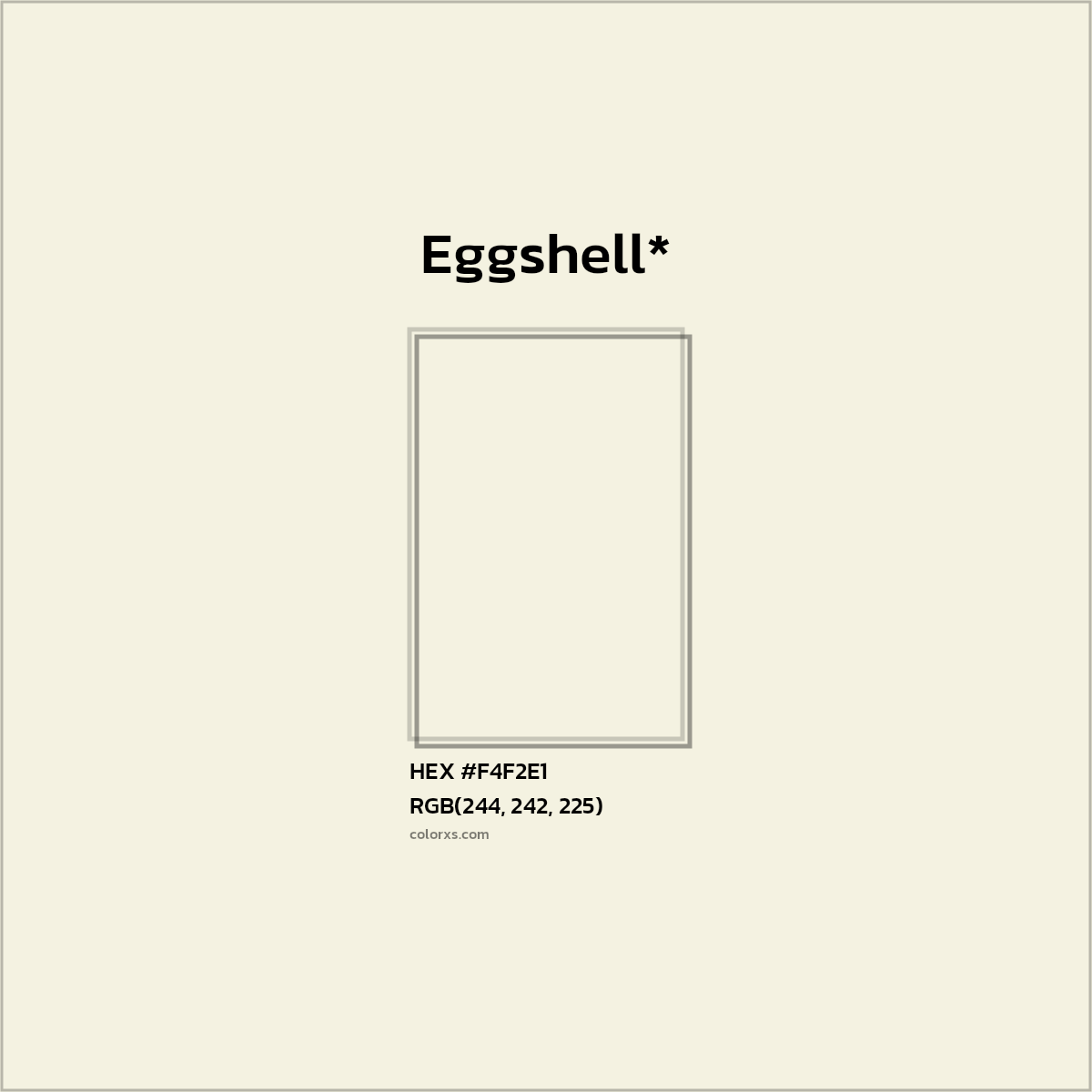 HEX #F4F2E1 Color Name, Color Code, Palettes, Similar Paints, Images