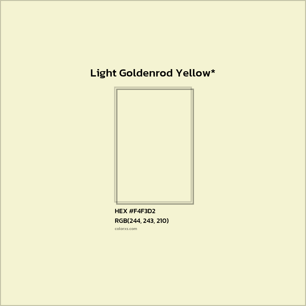HEX #F4F3D2 Color Name, Color Code, Palettes, Similar Paints, Images