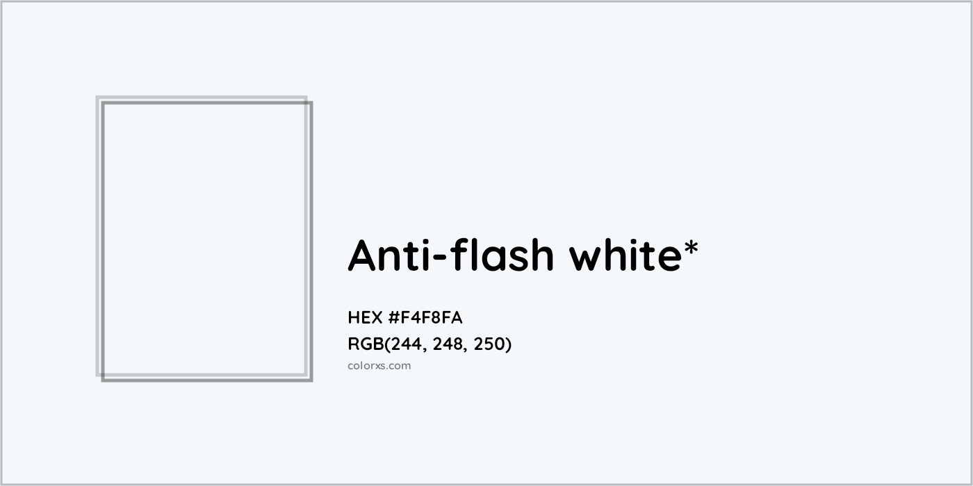 HEX #F4F8FA Color Name, Color Code, Palettes, Similar Paints, Images