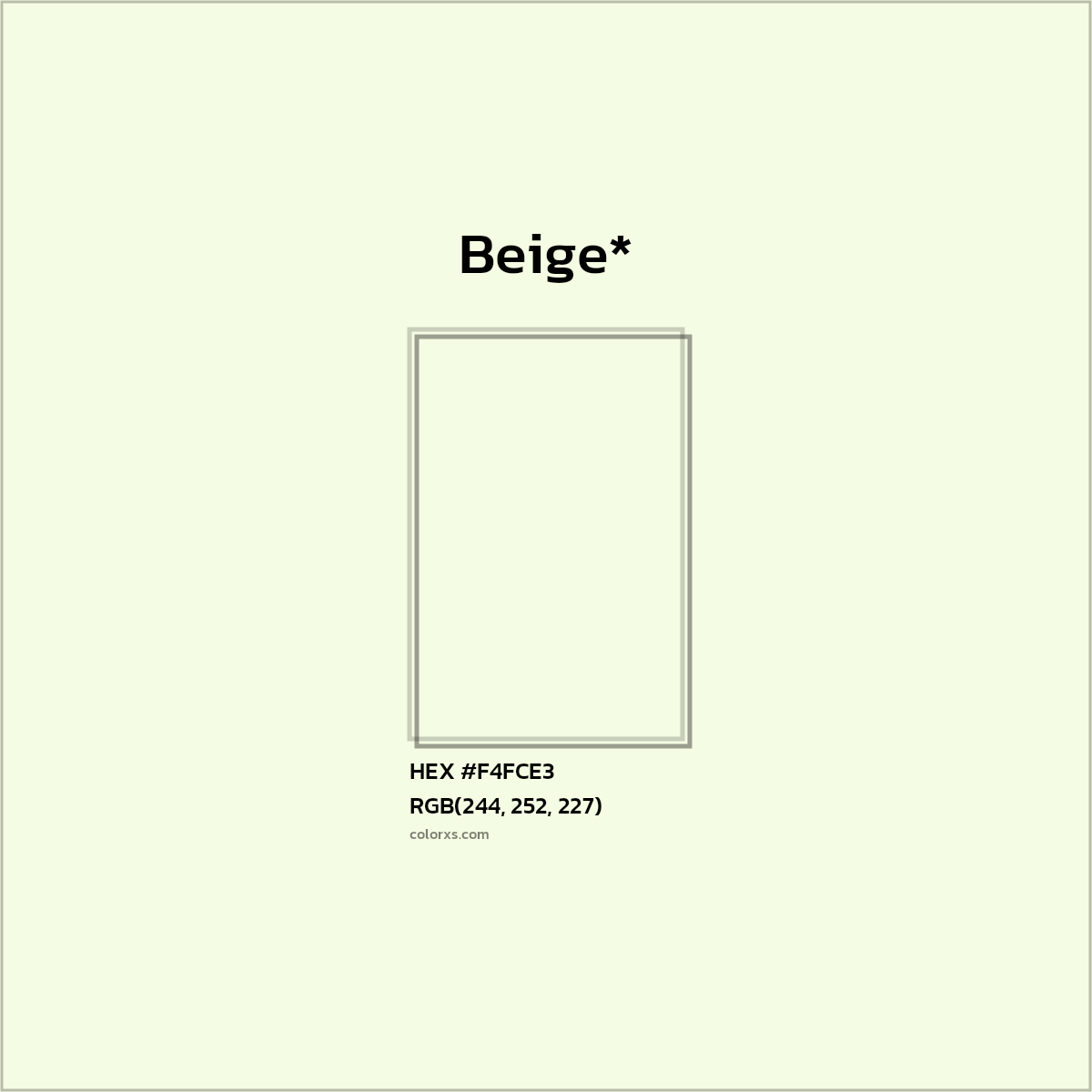 HEX #F4FCE3 Color Name, Color Code, Palettes, Similar Paints, Images
