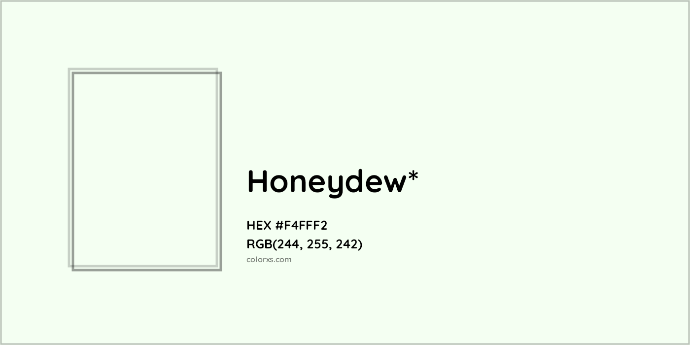 HEX #F4FFF2 Color Name, Color Code, Palettes, Similar Paints, Images