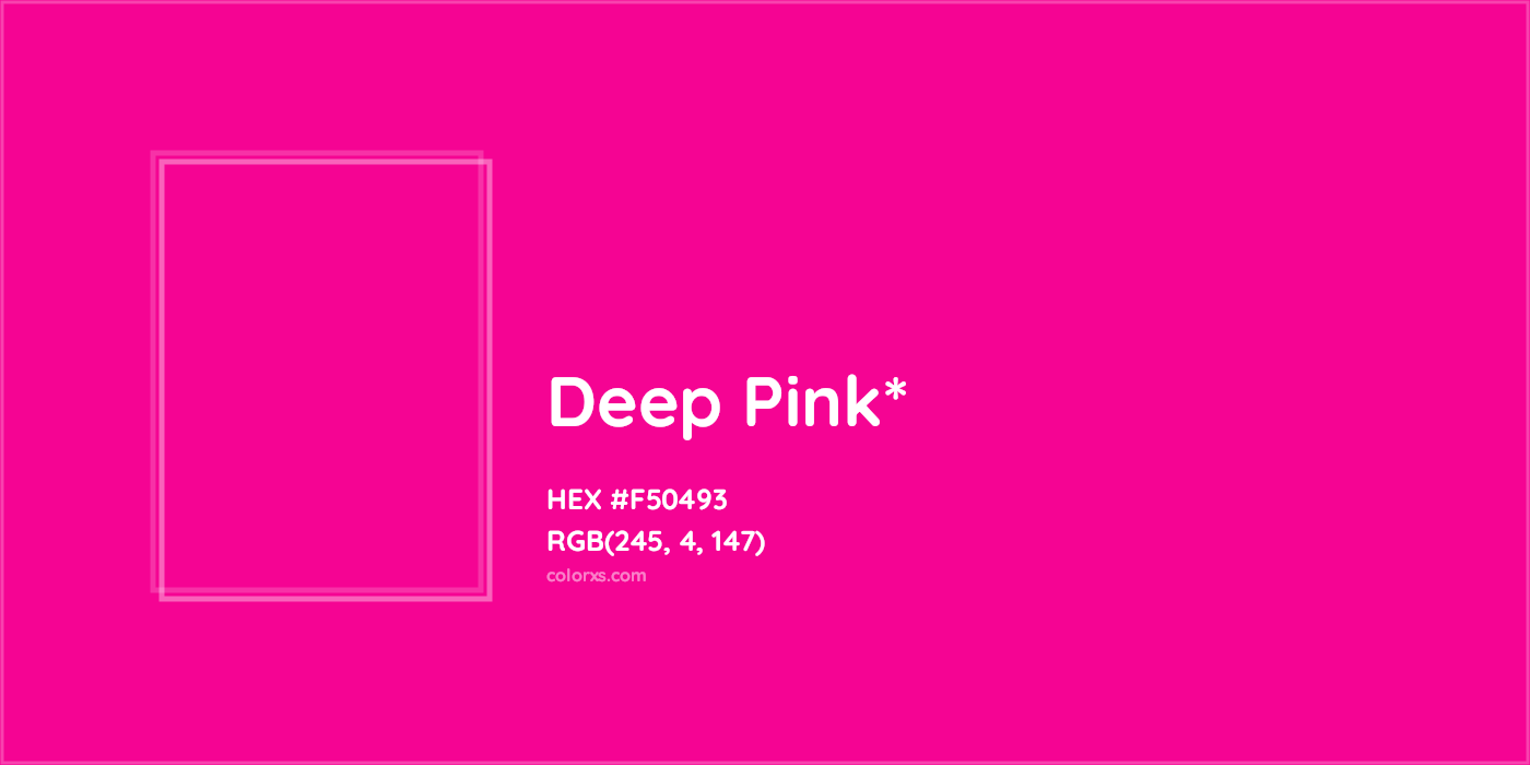 HEX #F50493 Color Name, Color Code, Palettes, Similar Paints, Images