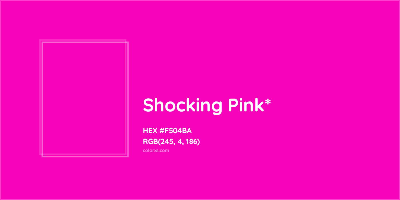 HEX #F504BA Color Name, Color Code, Palettes, Similar Paints, Images