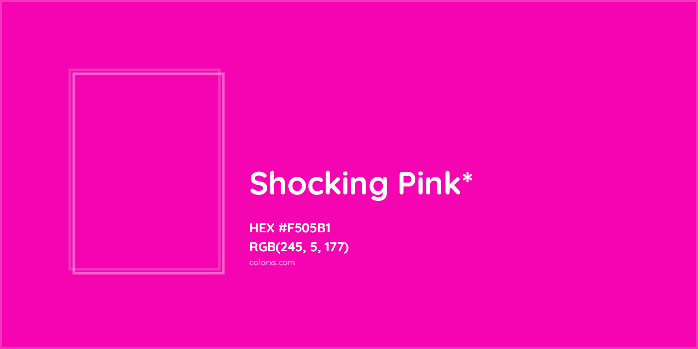 HEX #F505B1 Color Name, Color Code, Palettes, Similar Paints, Images
