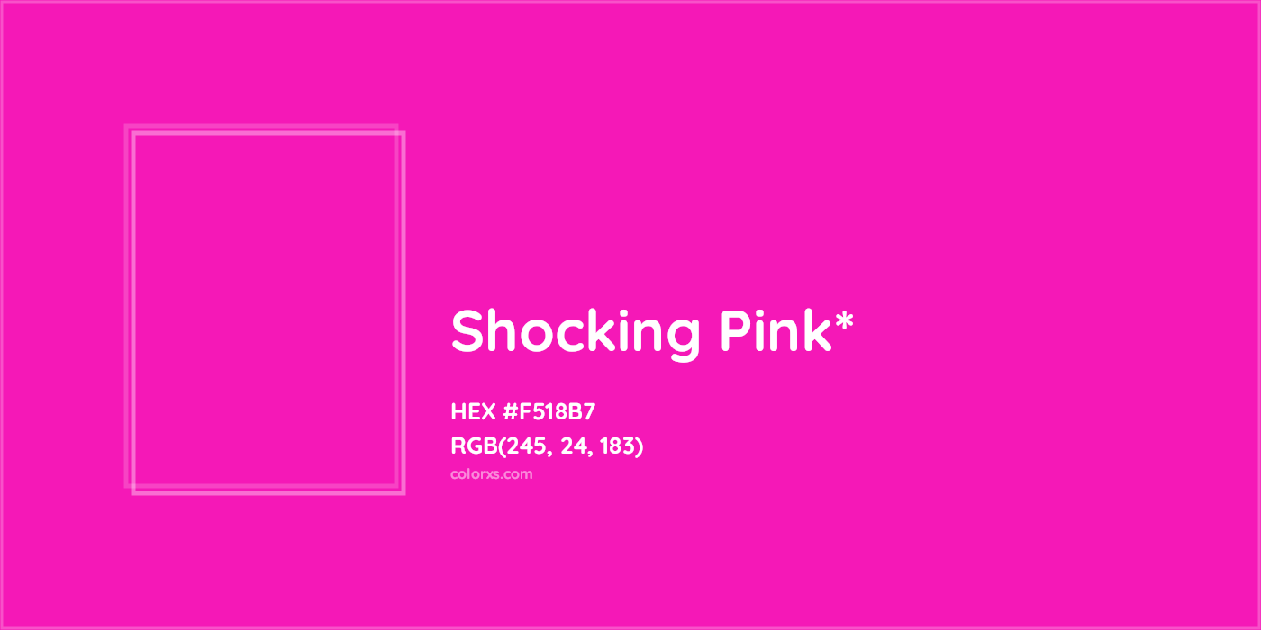 HEX #F518B7 Color Name, Color Code, Palettes, Similar Paints, Images