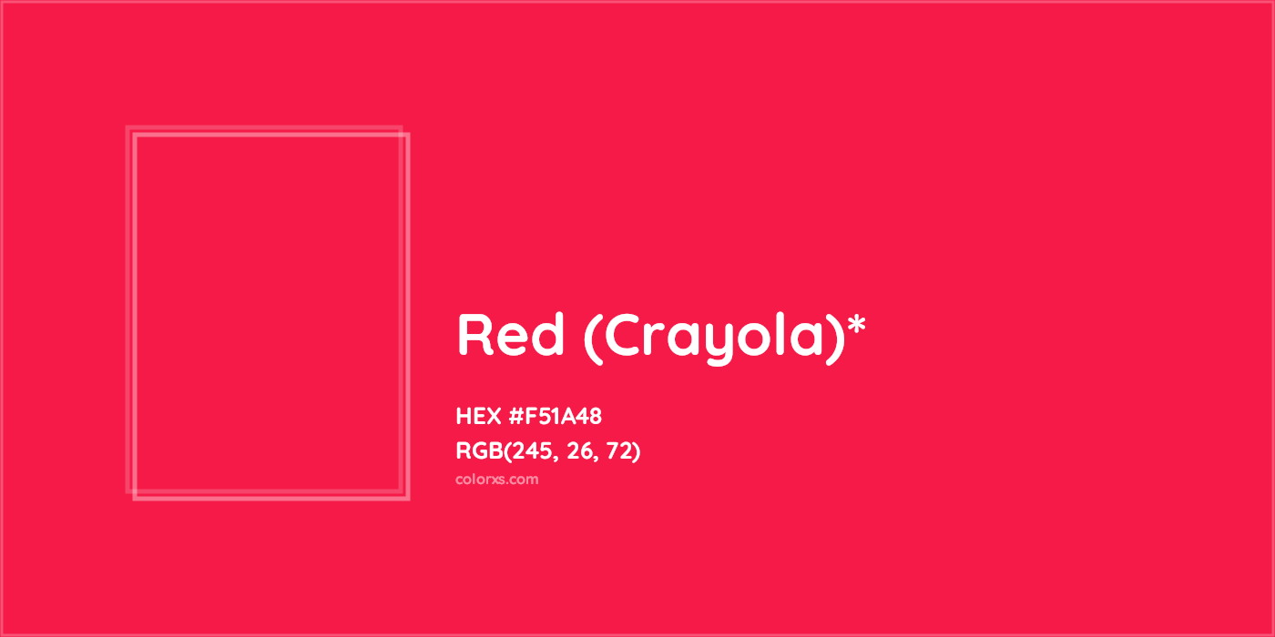 HEX #F51A48 Color Name, Color Code, Palettes, Similar Paints, Images