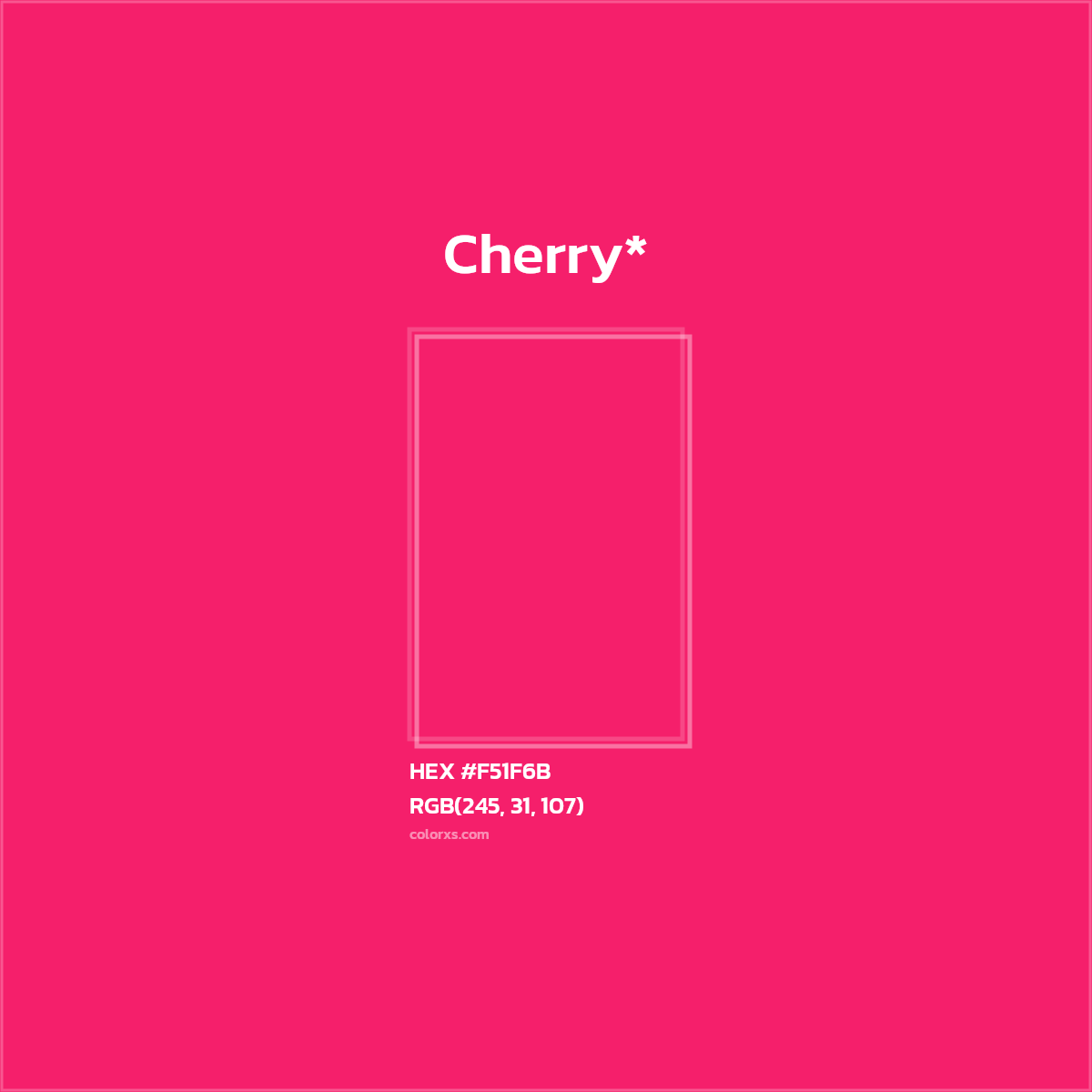 HEX #F51F6B Color Name, Color Code, Palettes, Similar Paints, Images