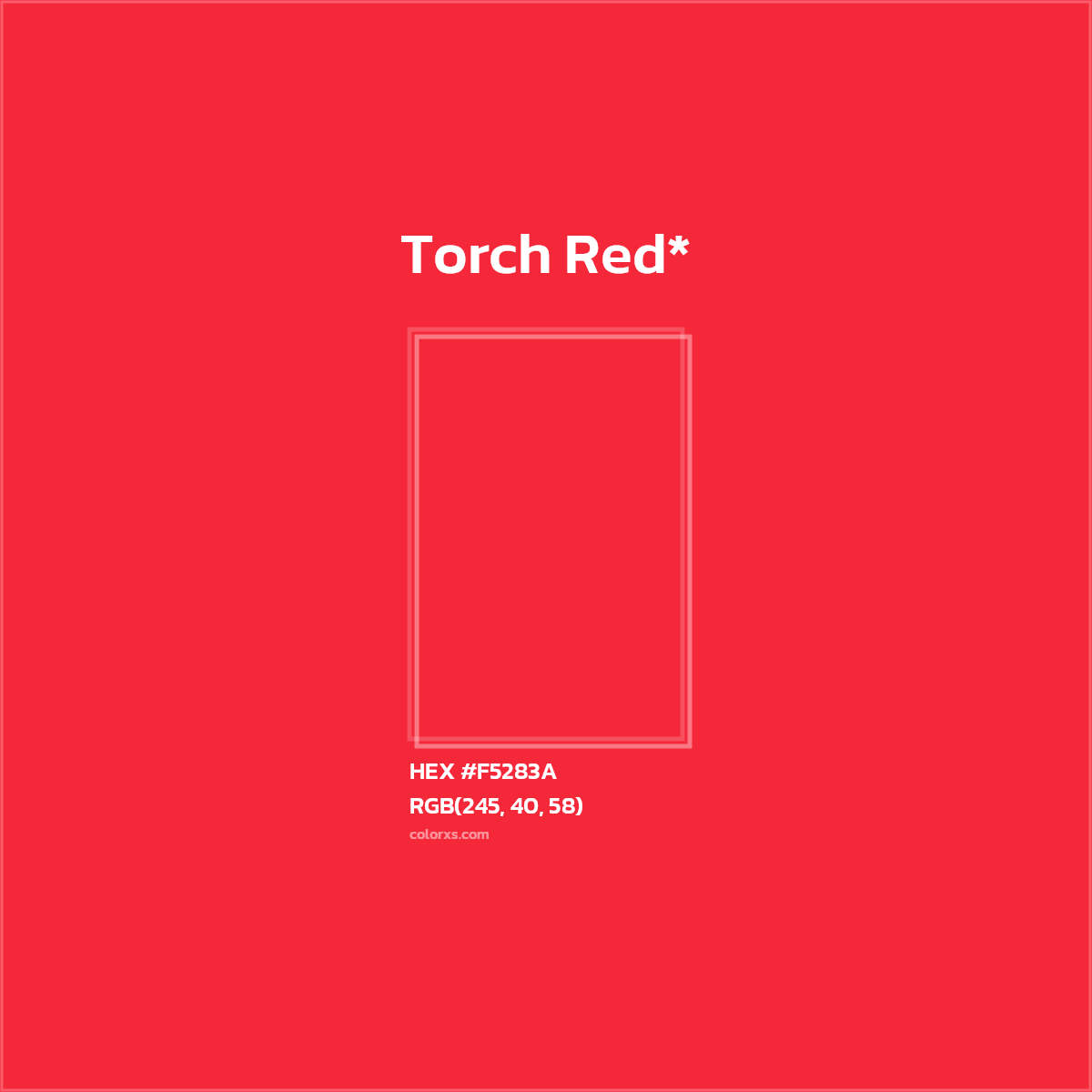 HEX #F5283A Color Name, Color Code, Palettes, Similar Paints, Images
