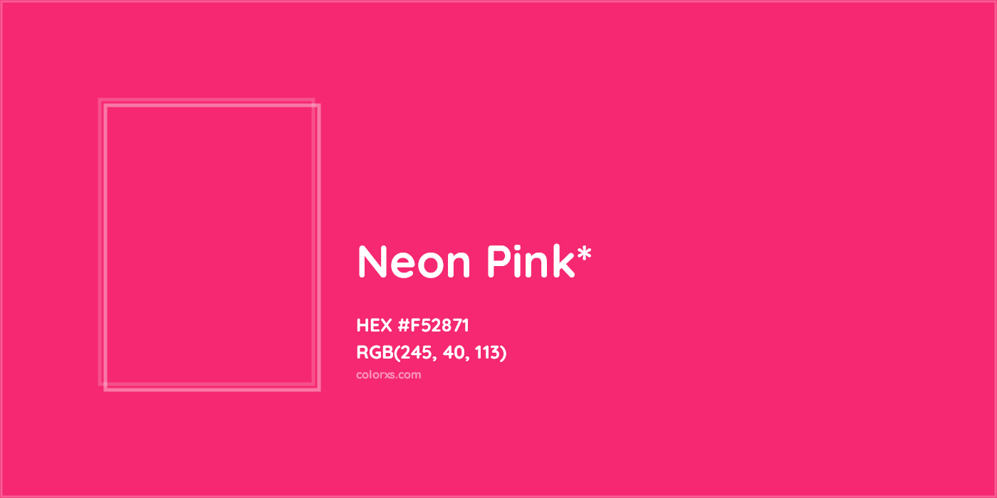 HEX #F52871 Color Name, Color Code, Palettes, Similar Paints, Images