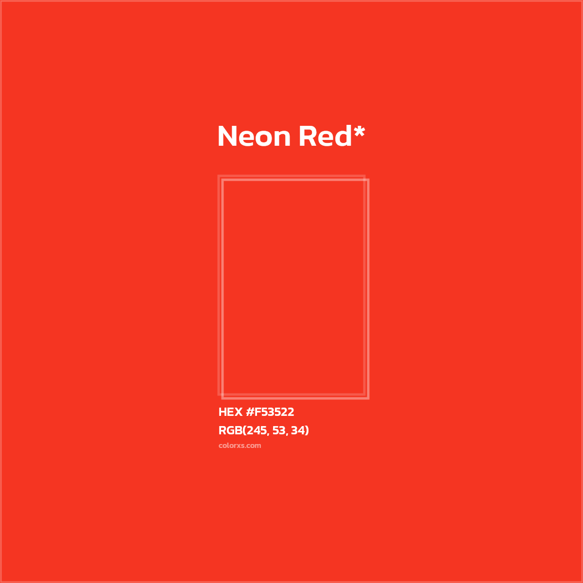 HEX #F53522 Color Name, Color Code, Palettes, Similar Paints, Images