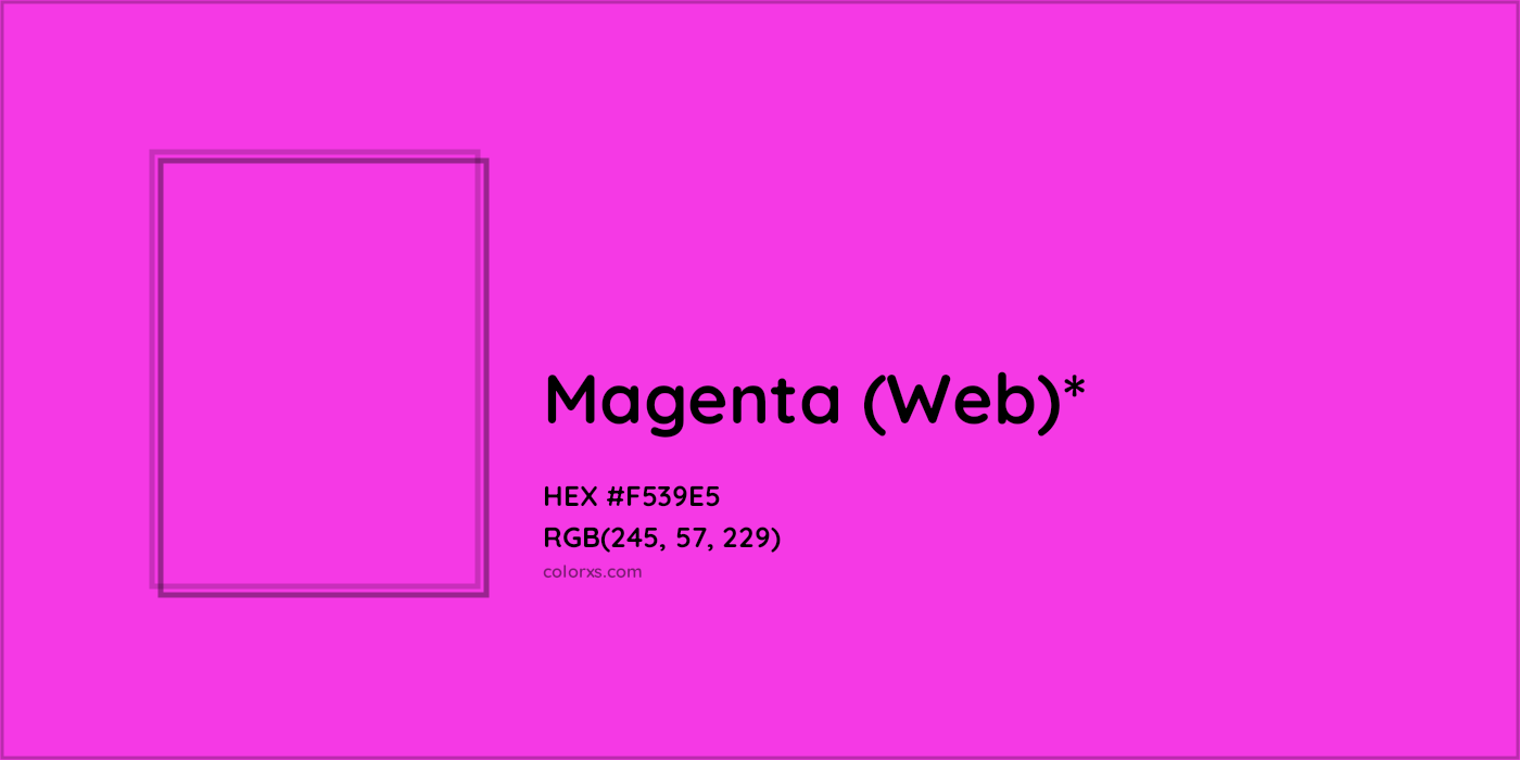 HEX #F539E5 Color Name, Color Code, Palettes, Similar Paints, Images