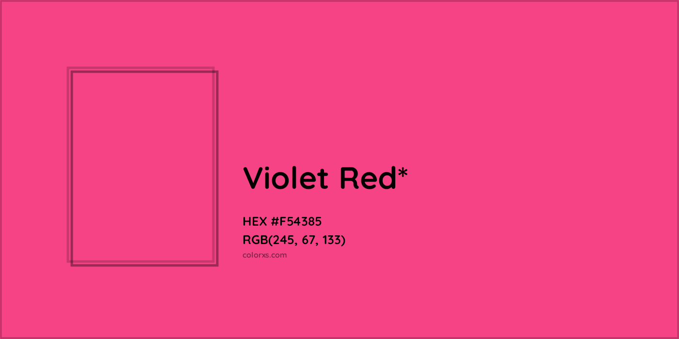 HEX #F54385 Color Name, Color Code, Palettes, Similar Paints, Images