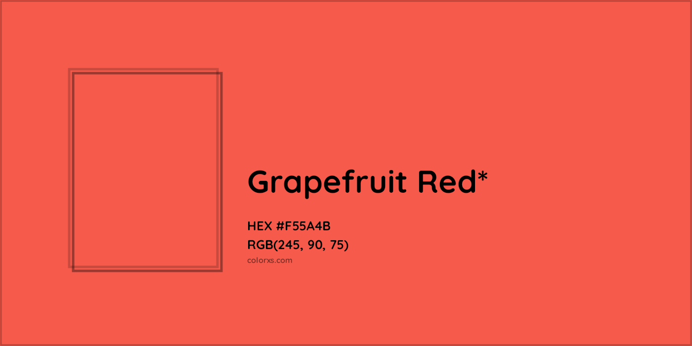 HEX #F55A4B Color Name, Color Code, Palettes, Similar Paints, Images