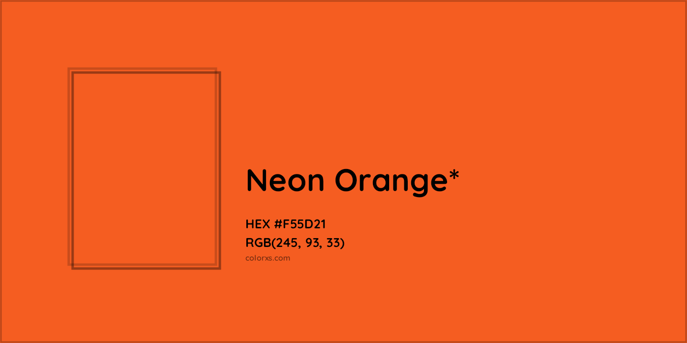 HEX #F55D21 Color Name, Color Code, Palettes, Similar Paints, Images
