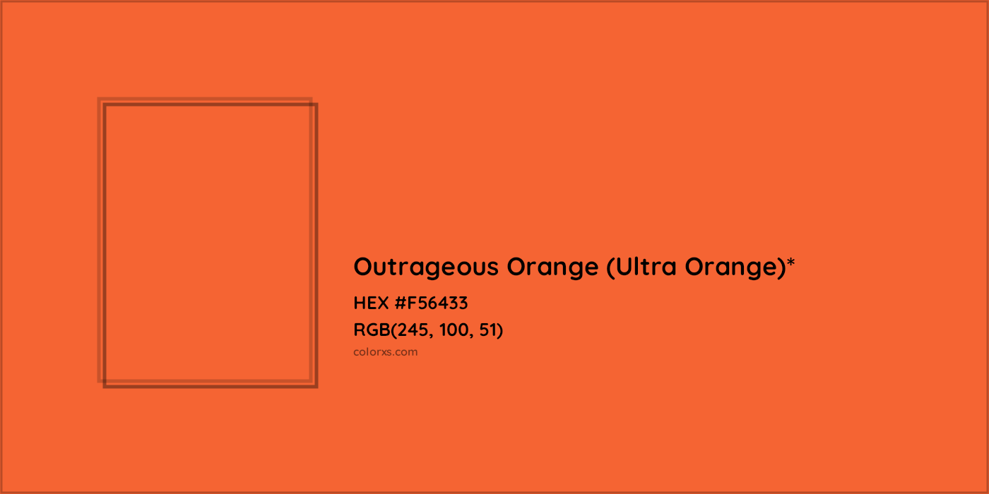HEX #F56433 Color Name, Color Code, Palettes, Similar Paints, Images