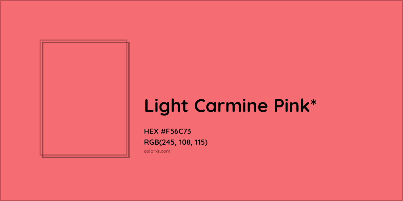 HEX #F56C73 Color Name, Color Code, Palettes, Similar Paints, Images