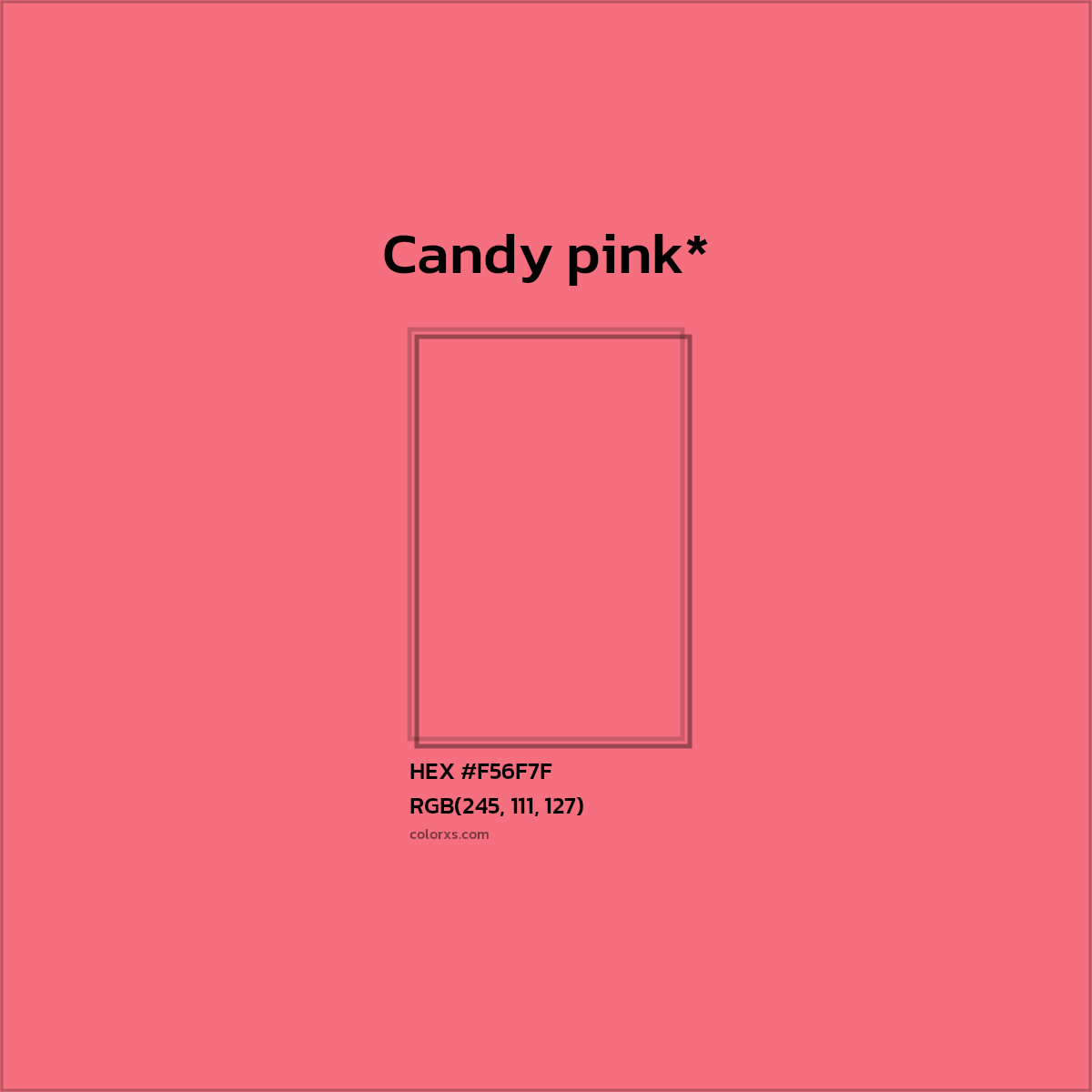 HEX #F56F7F Color Name, Color Code, Palettes, Similar Paints, Images
