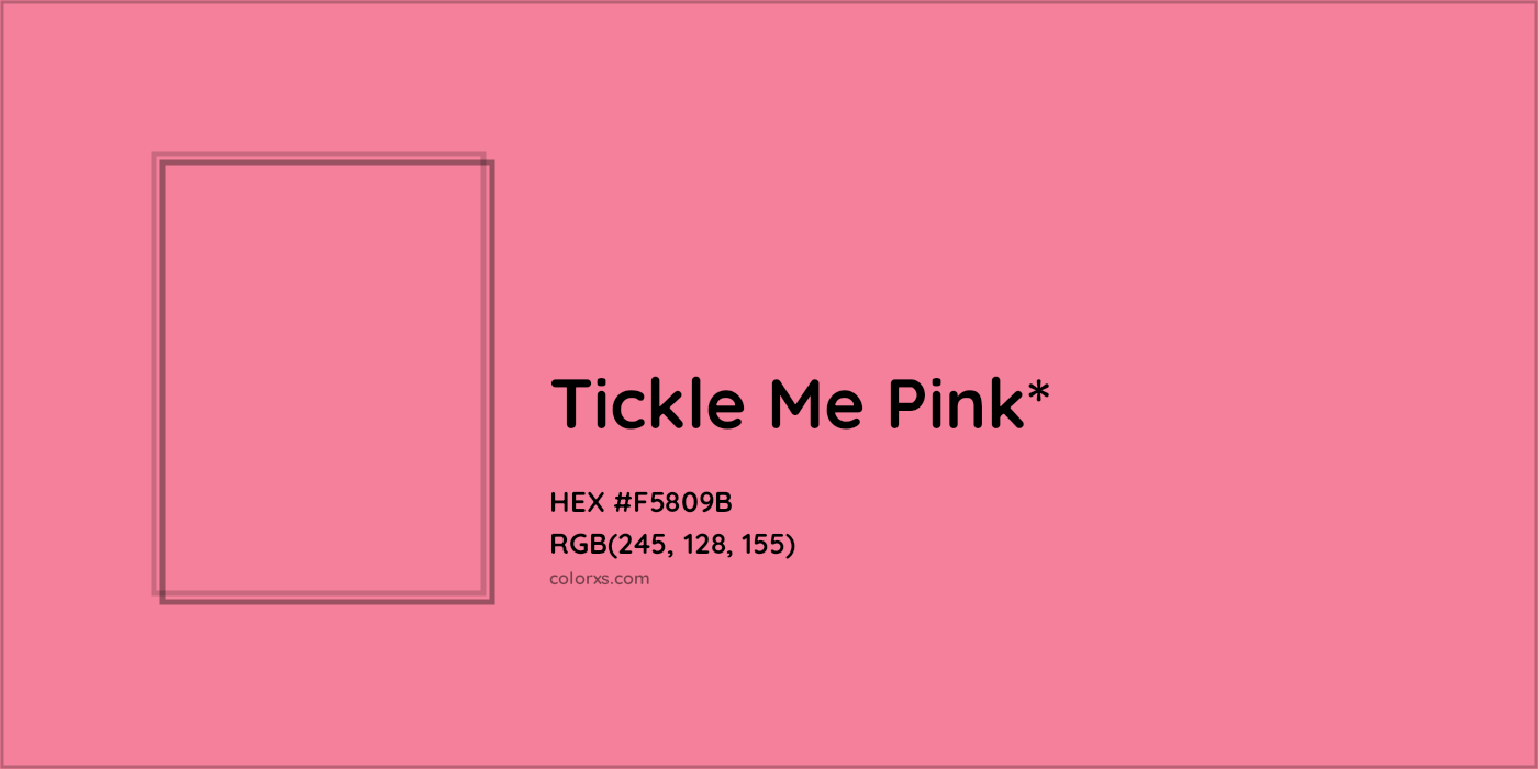 HEX #F5809B Color Name, Color Code, Palettes, Similar Paints, Images