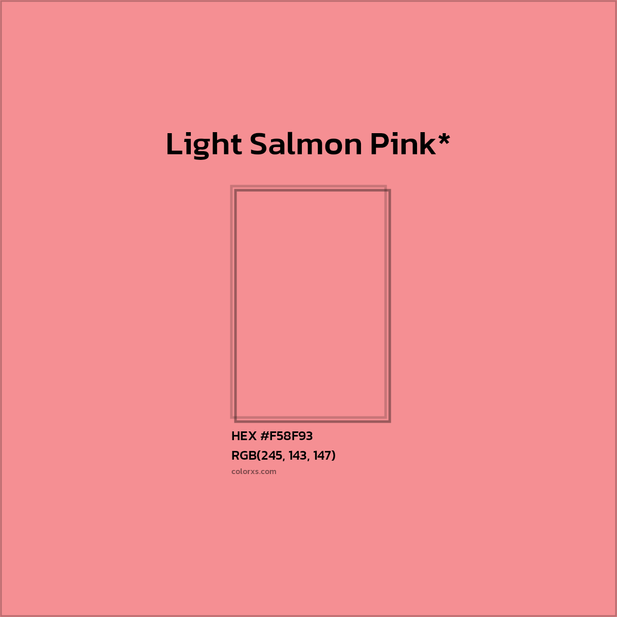 HEX #F58F93 Color Name, Color Code, Palettes, Similar Paints, Images