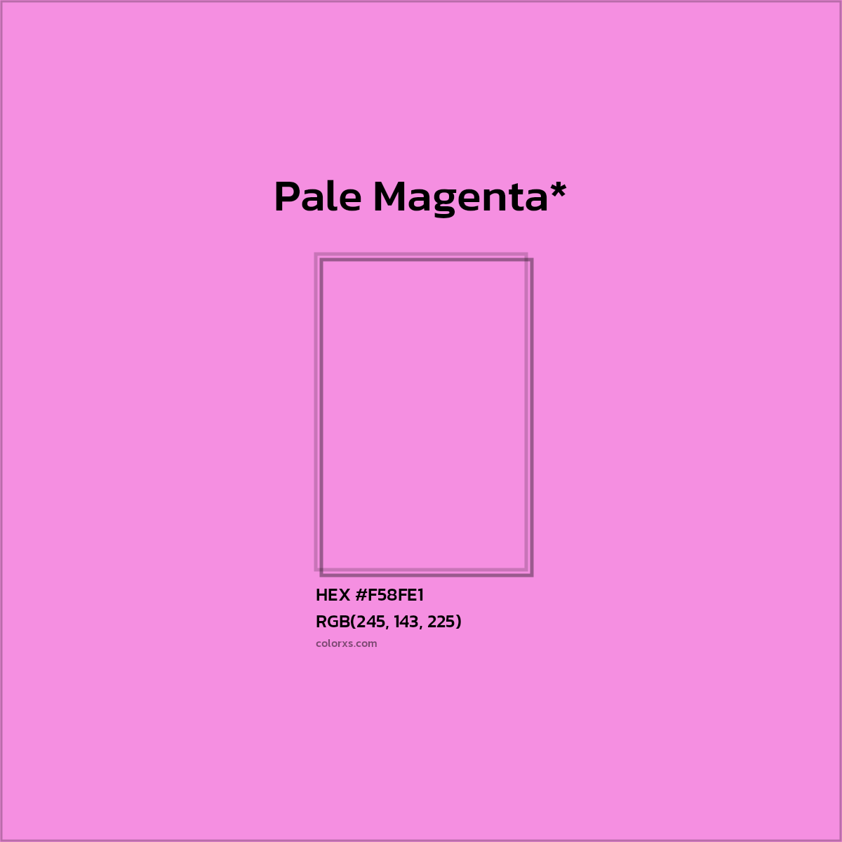HEX #F58FE1 Color Name, Color Code, Palettes, Similar Paints, Images