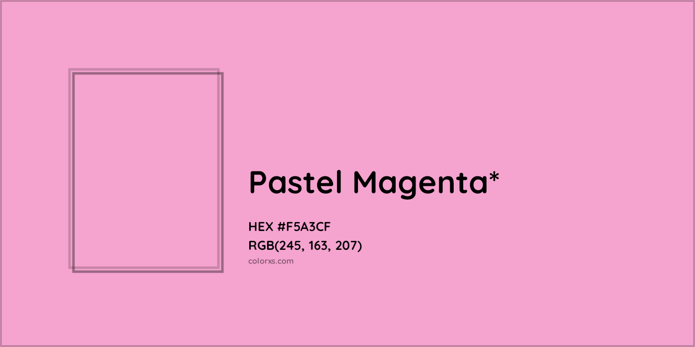 HEX #F5A3CF Color Name, Color Code, Palettes, Similar Paints, Images