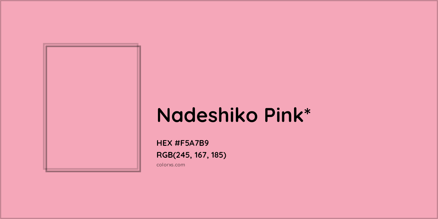 HEX #F5A7B9 Color Name, Color Code, Palettes, Similar Paints, Images