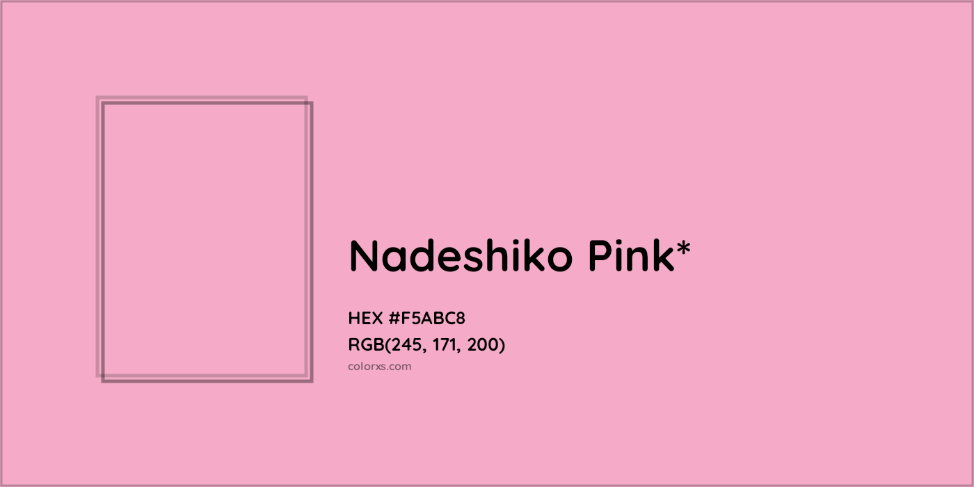 HEX #F5ABC8 Color Name, Color Code, Palettes, Similar Paints, Images