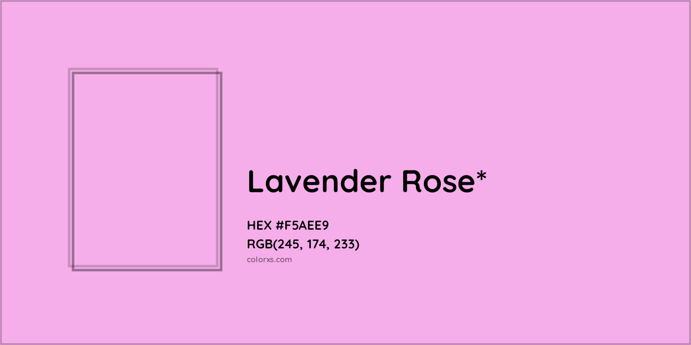 HEX #F5AEE9 Color Name, Color Code, Palettes, Similar Paints, Images