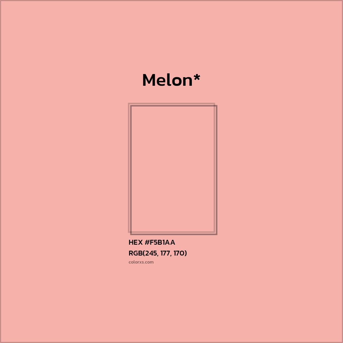 HEX #F5B1AA Color Name, Color Code, Palettes, Similar Paints, Images