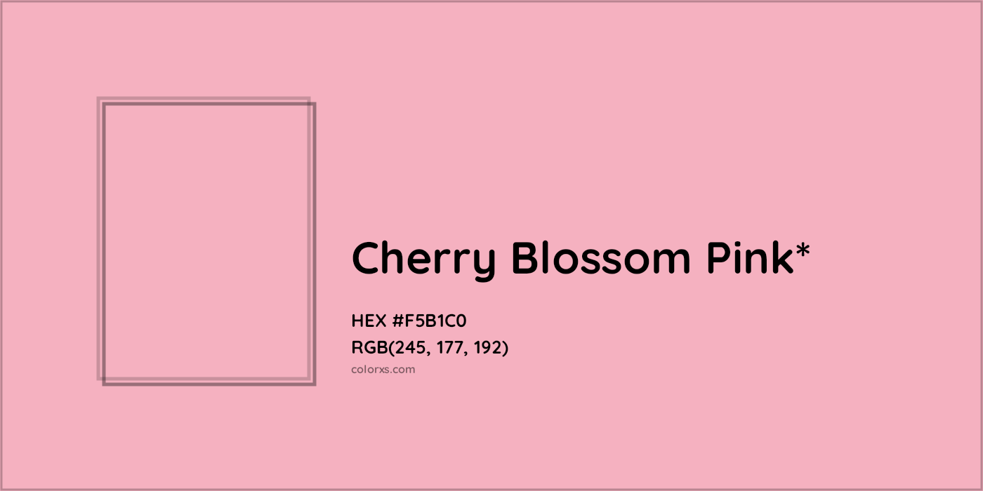 HEX #F5B1C0 Color Name, Color Code, Palettes, Similar Paints, Images