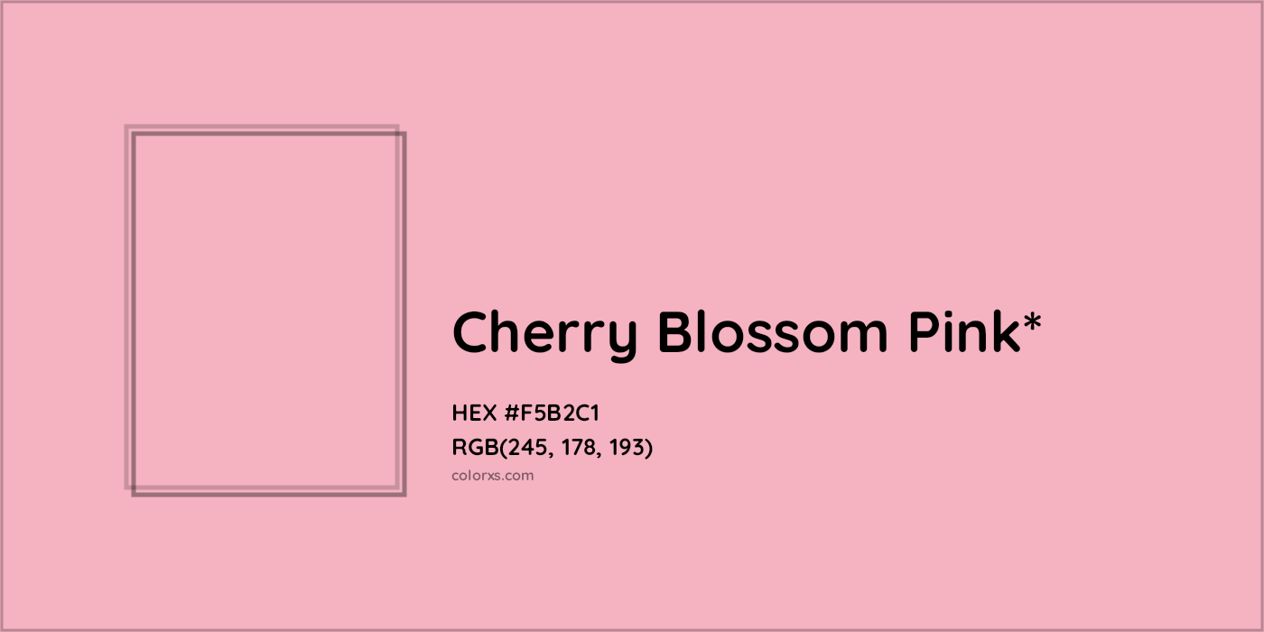 HEX #F5B2C1 Color Name, Color Code, Palettes, Similar Paints, Images