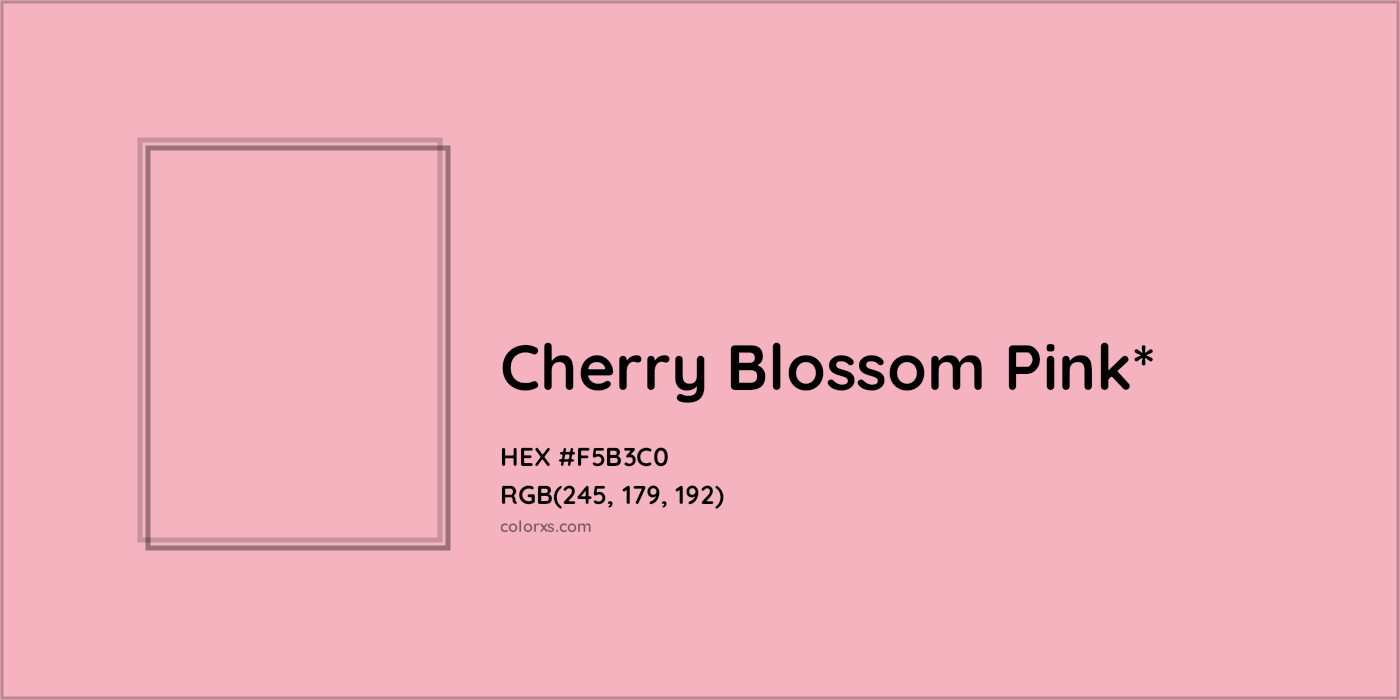 HEX #F5B3C0 Color Name, Color Code, Palettes, Similar Paints, Images