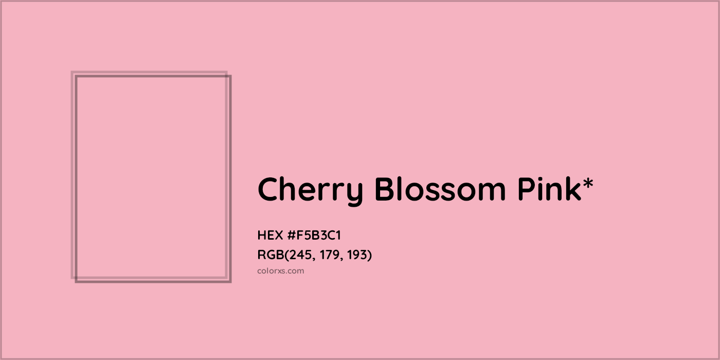 HEX #F5B3C1 Color Name, Color Code, Palettes, Similar Paints, Images