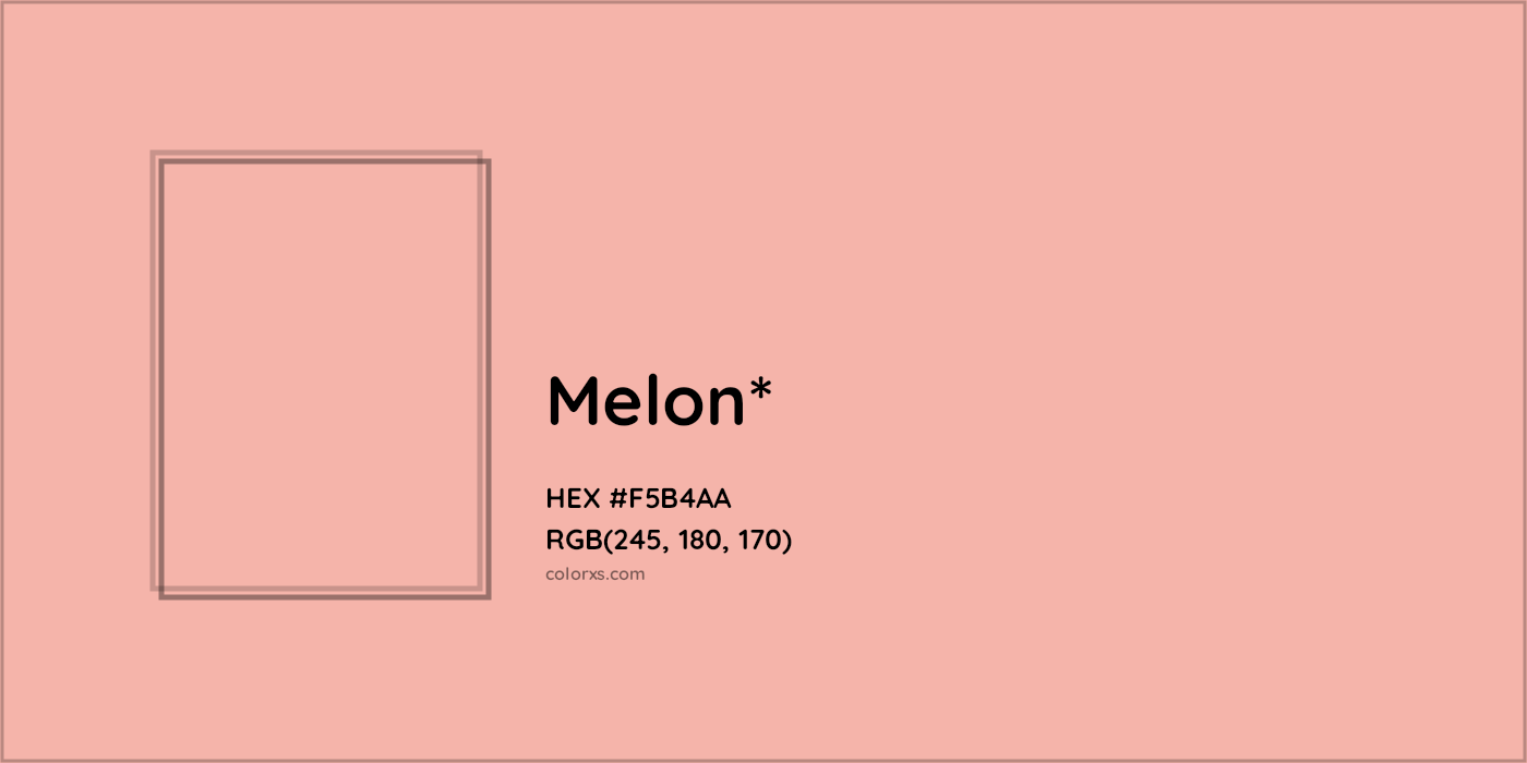 HEX #F5B4AA Color Name, Color Code, Palettes, Similar Paints, Images