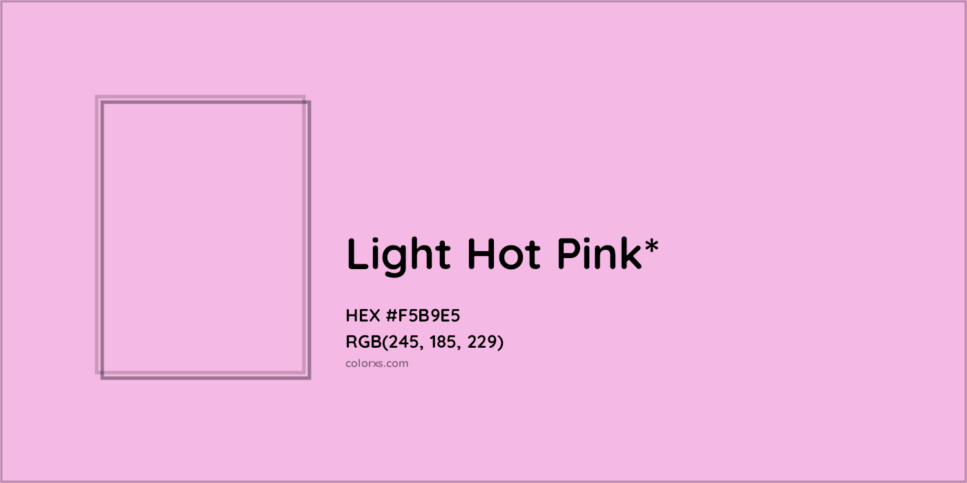 HEX #F5B9E5 Color Name, Color Code, Palettes, Similar Paints, Images