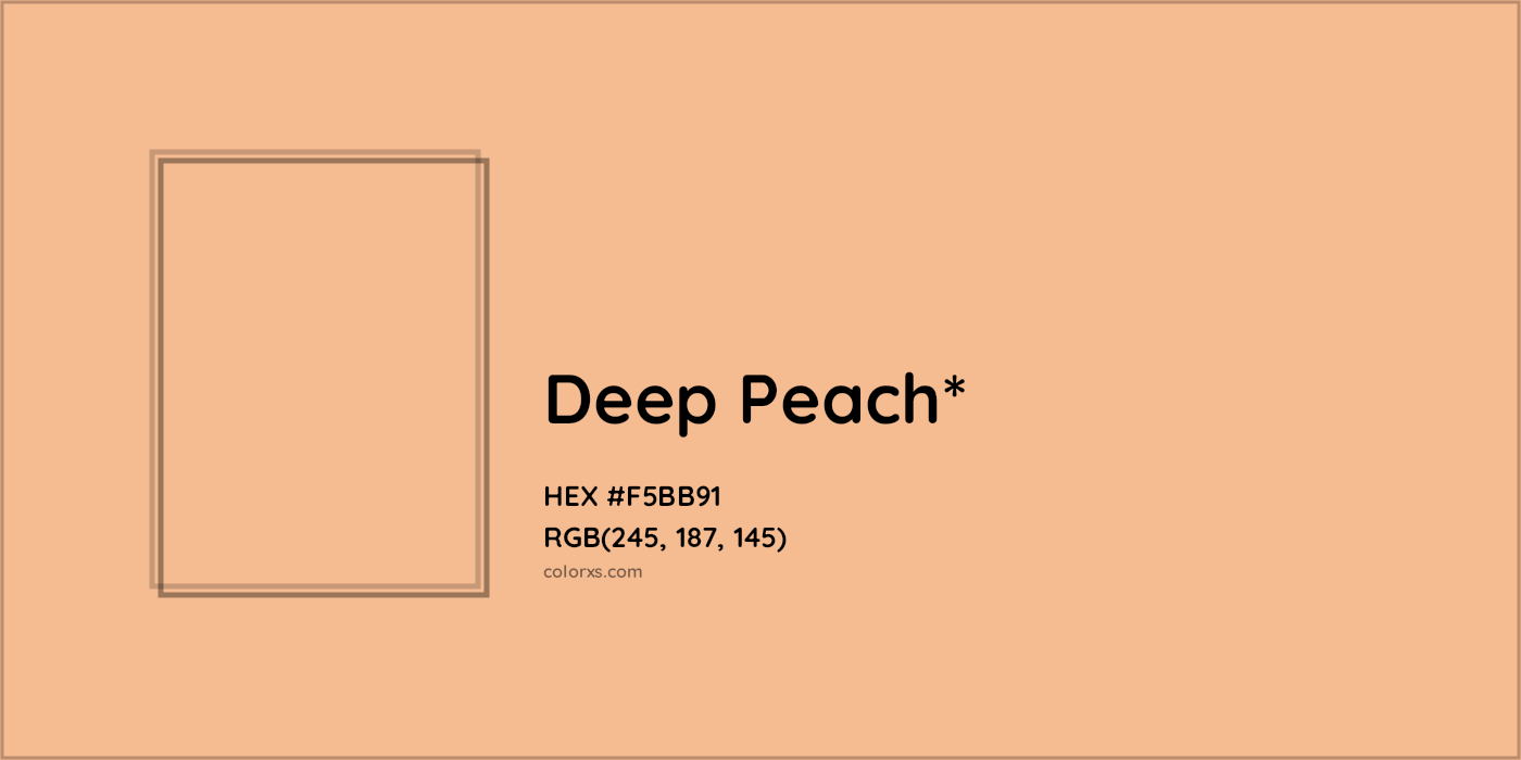HEX #F5BB91 Color Name, Color Code, Palettes, Similar Paints, Images