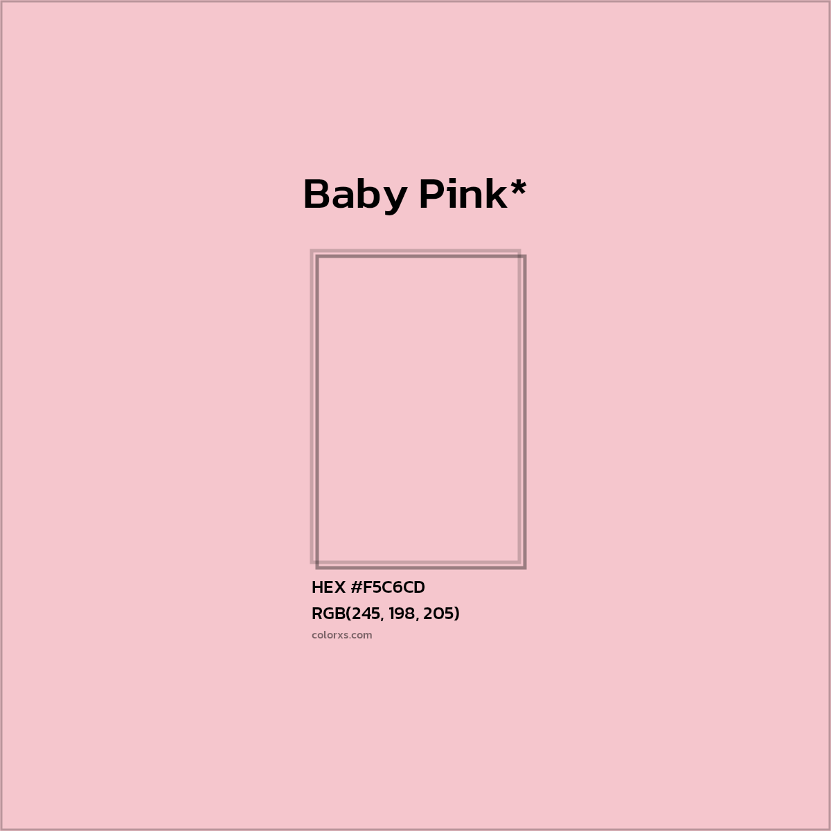 HEX #F5C6CD Color Name, Color Code, Palettes, Similar Paints, Images