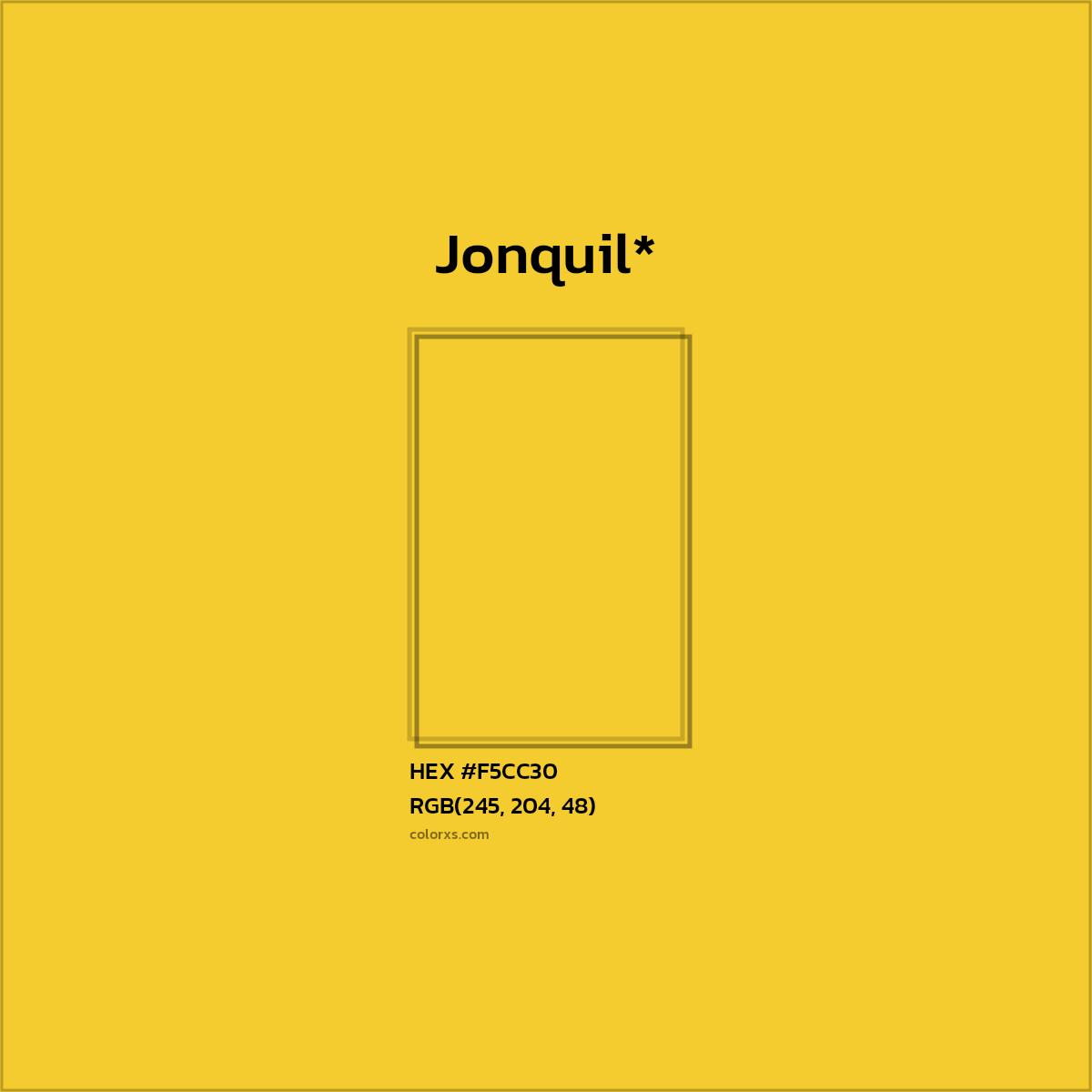 HEX #F5CC30 Color Name, Color Code, Palettes, Similar Paints, Images