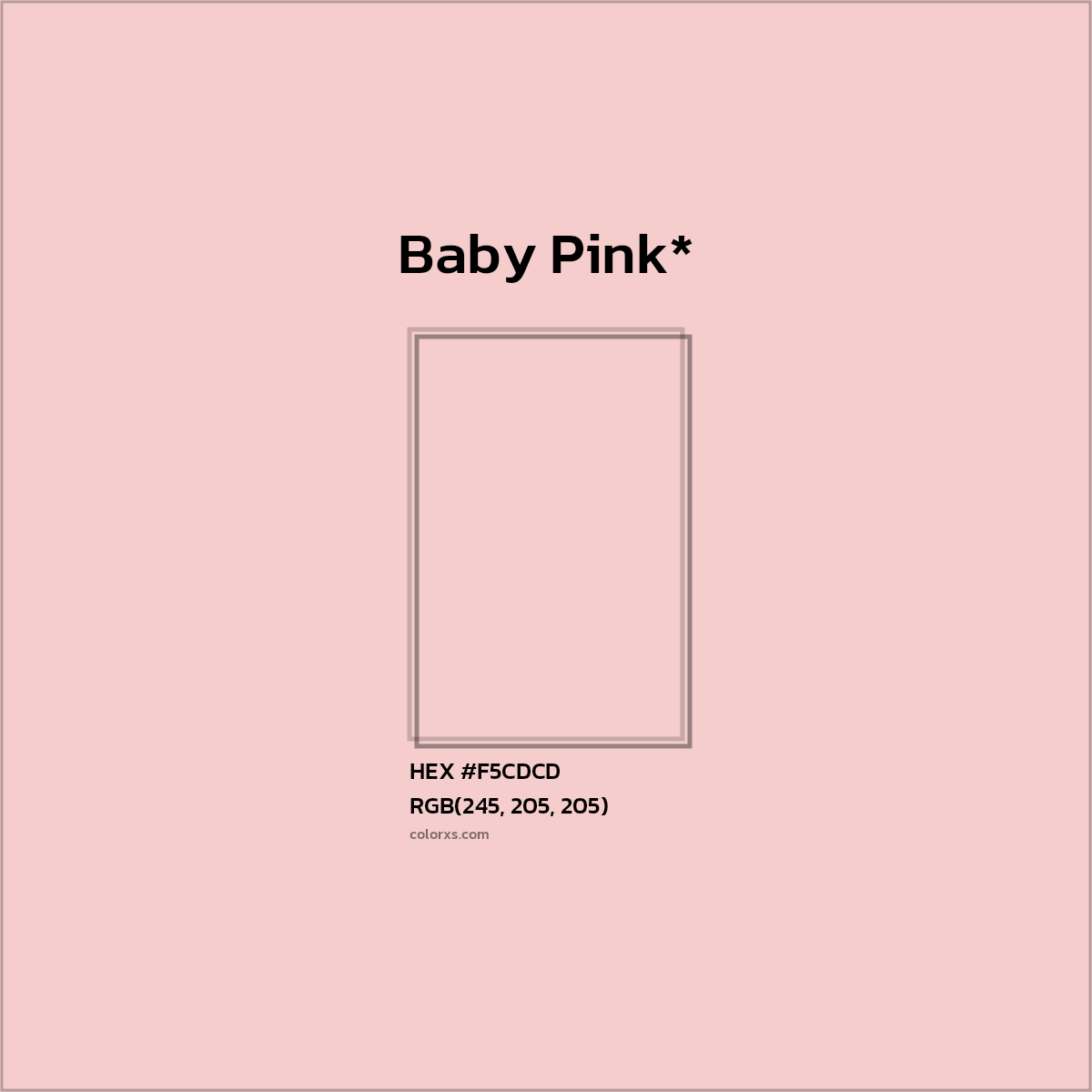 HEX #F5CDCD Color Name, Color Code, Palettes, Similar Paints, Images