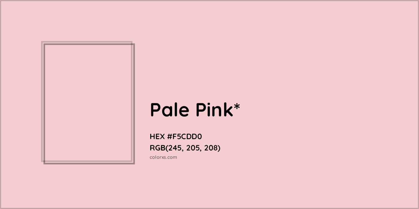 HEX #F5CDD0 Color Name, Color Code, Palettes, Similar Paints, Images