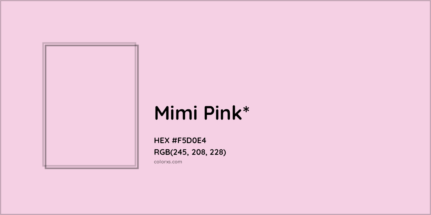 HEX #F5D0E4 Color Name, Color Code, Palettes, Similar Paints, Images
